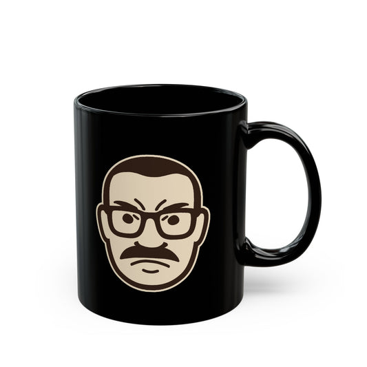 "Grandaddy Tees Logo" Black Coffee Mug – Funny Gift for Dad or Grandpa